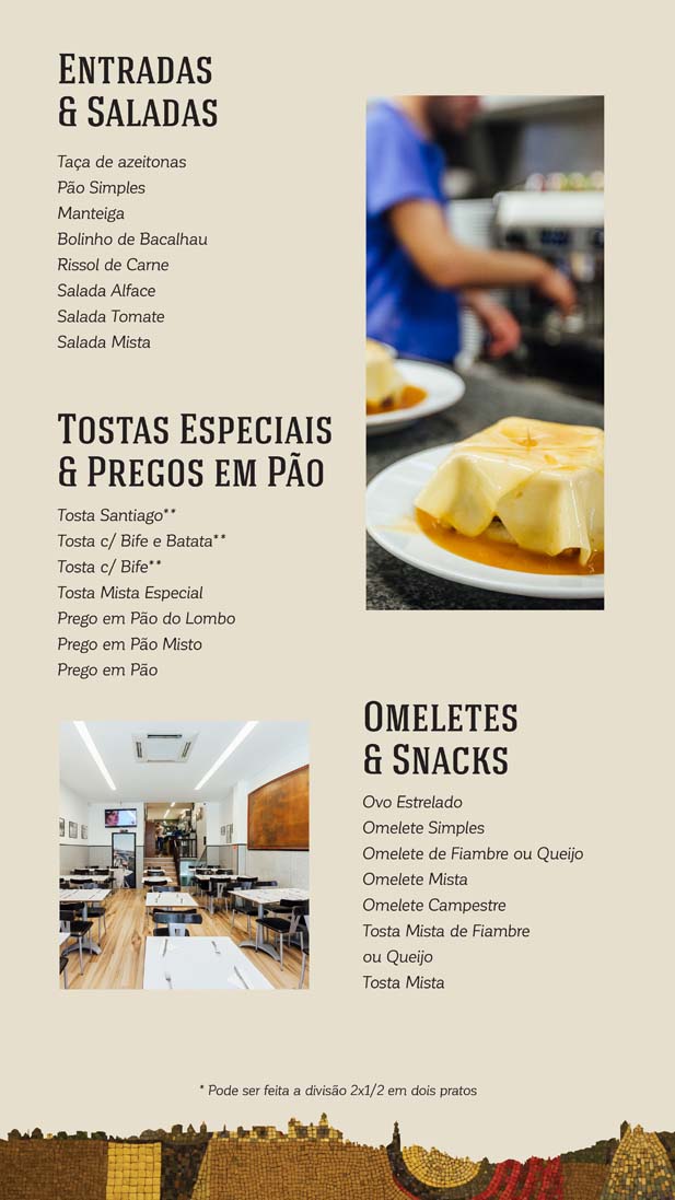 Cafe Santiago Ementa