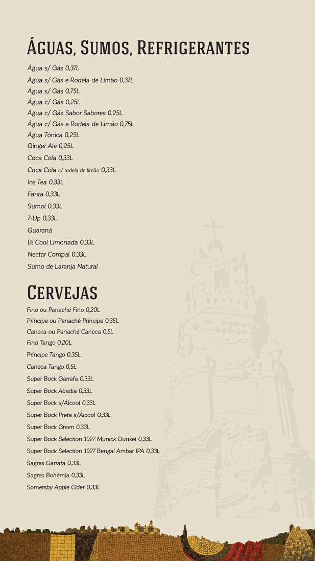 Cafe Santiago Ementa