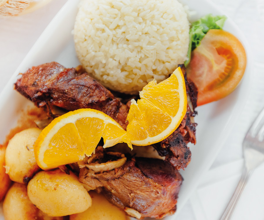 Café Santiago - cabrito assado